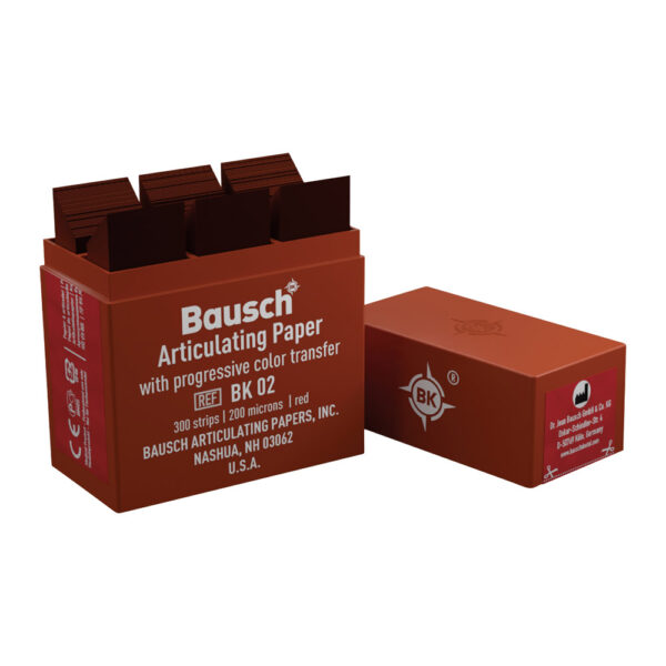 PAPIER A ARTICULER BAUSCH BOITE 200µ ROUGE (300)